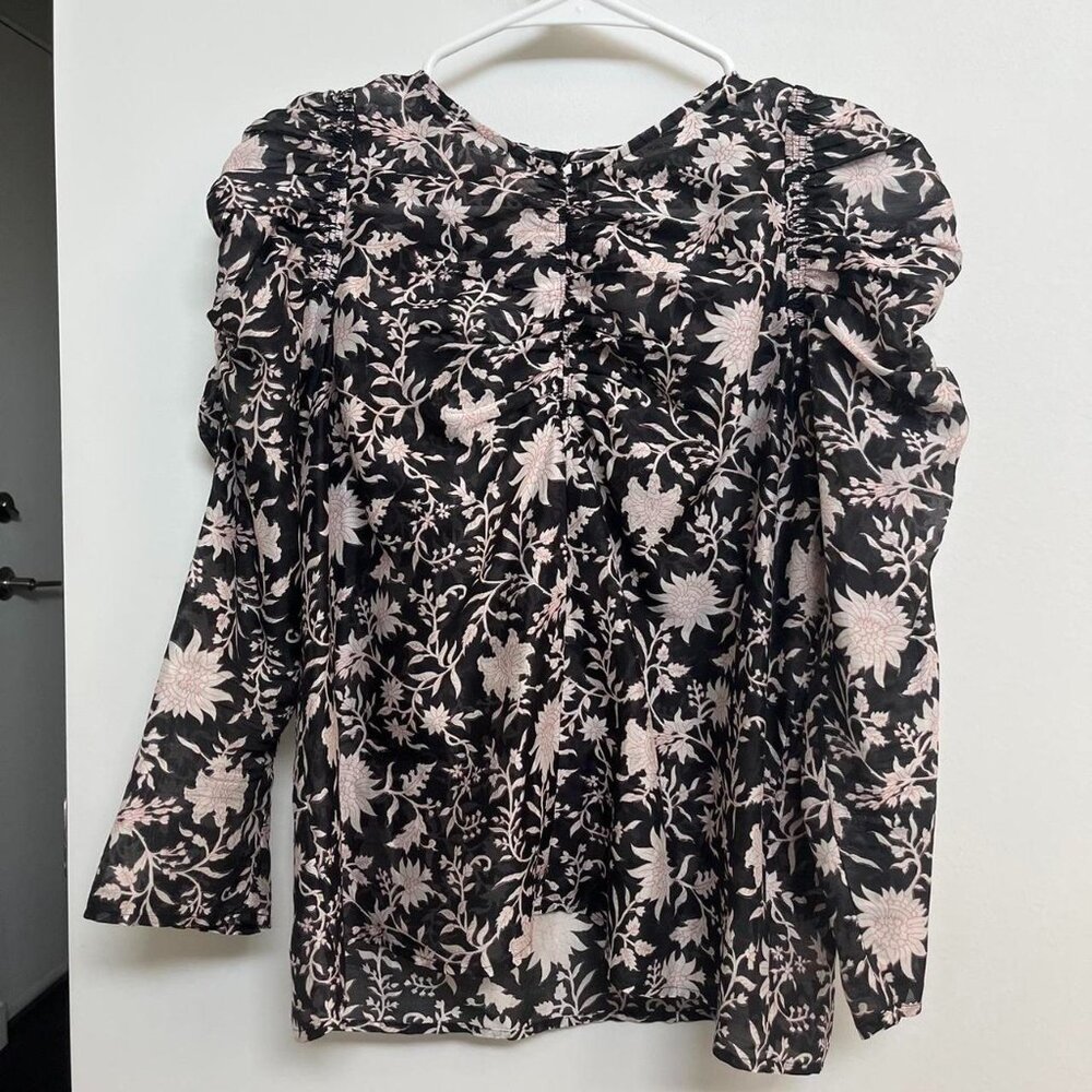 Ulla Johnson Posey blouse in midnight!